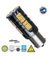 GloboStar® 1156 - BA15S - P21W 81251 Λάμπα Αυτοκίνητου  3rd Generation Can-Bus Extreme Series LED 66 SMD 3030 15W 1800lm 360° DC 12V IP20 Πορτοκαλί